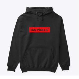Black Hoodie (Red Print)