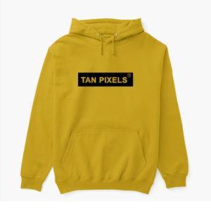 Yellow Hoodie (Black Print)